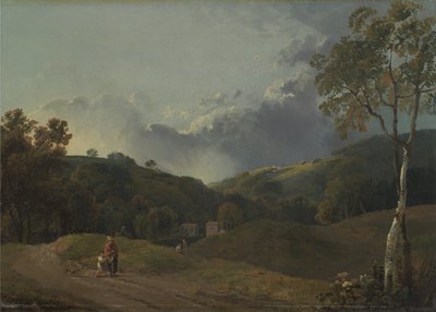 Landscape with Cottagers by George Barret